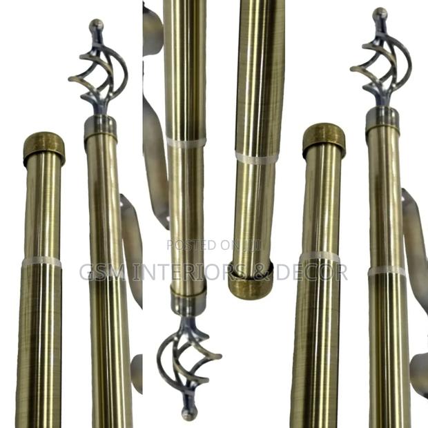 Xtendable Curtain Rods and Curtain Rails 1m - main view