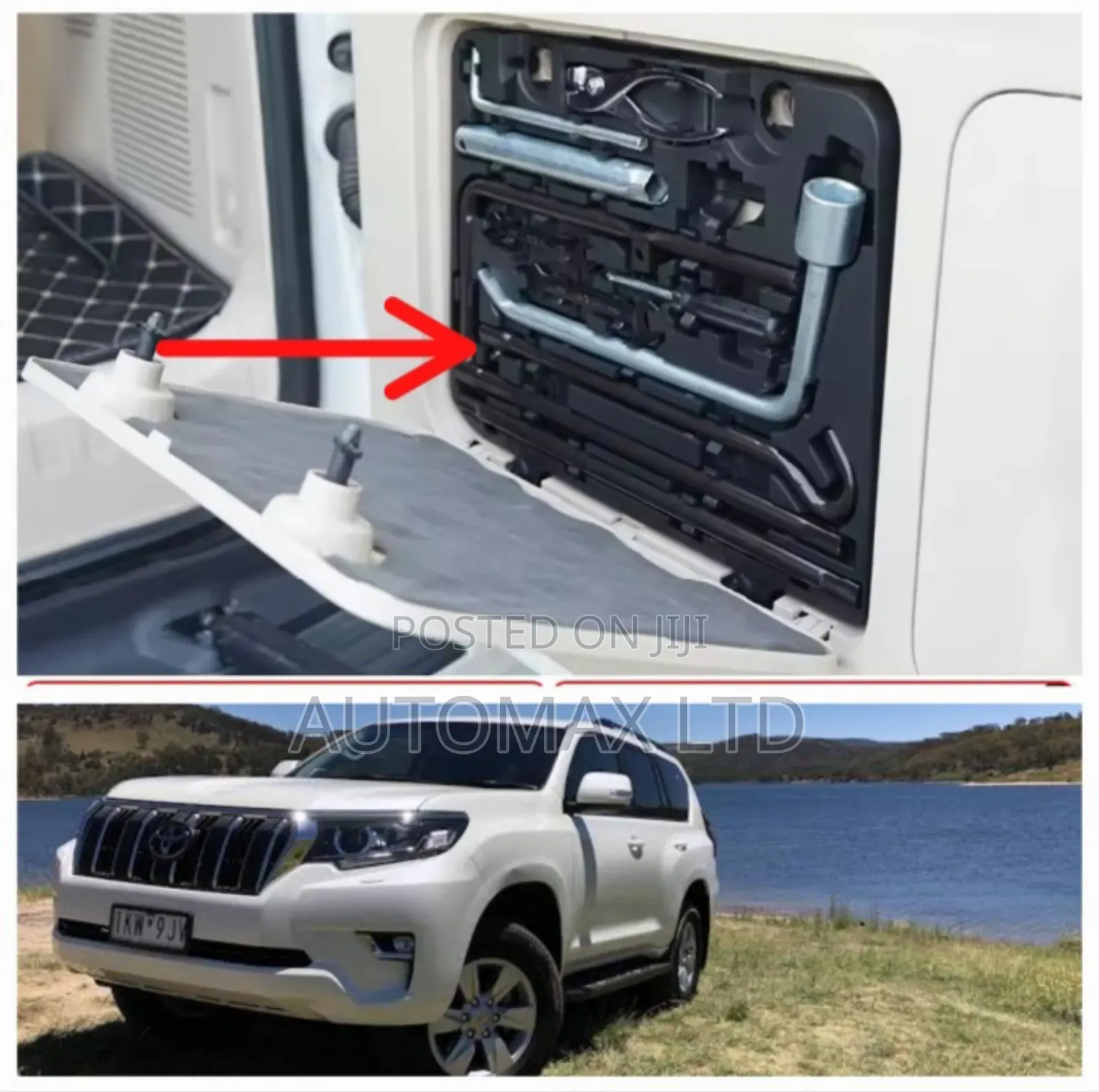 Toyota Land Cruiser Prado, J150/J160, Tailgate Toolkit (Ex-Japan),