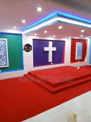 Floor Red Carpets for Church Altars and Offices Flooring
