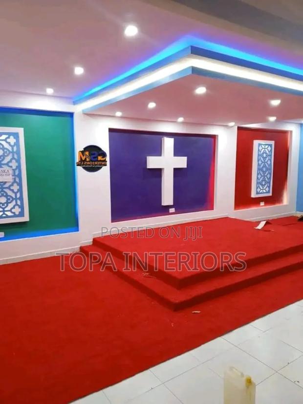 Floor Red Carpets for Church Altars and Offices Flooring