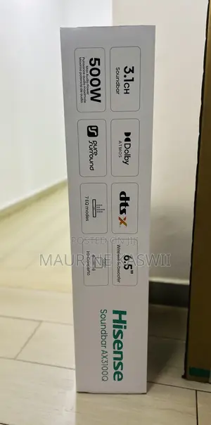 Hisense 3.1 Ch 500 Watts Sound Bar(2025)