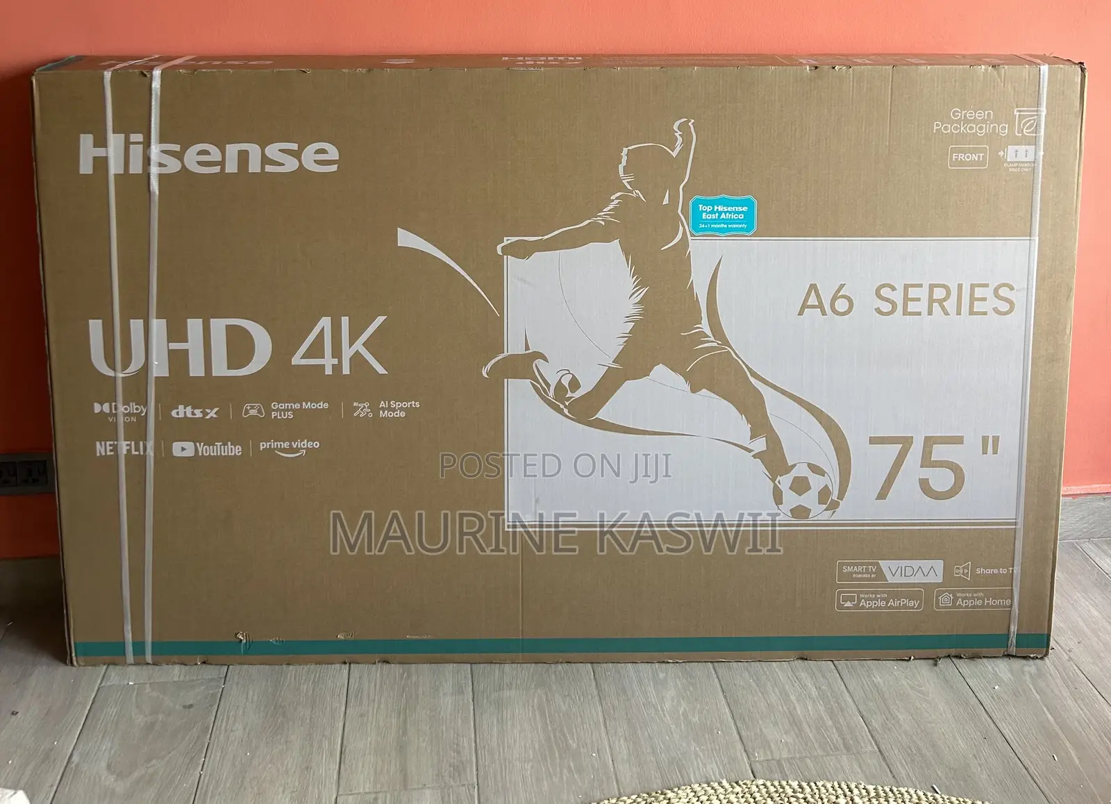 Hisense 75” Inch Uhd Smart Frameless 65a6n