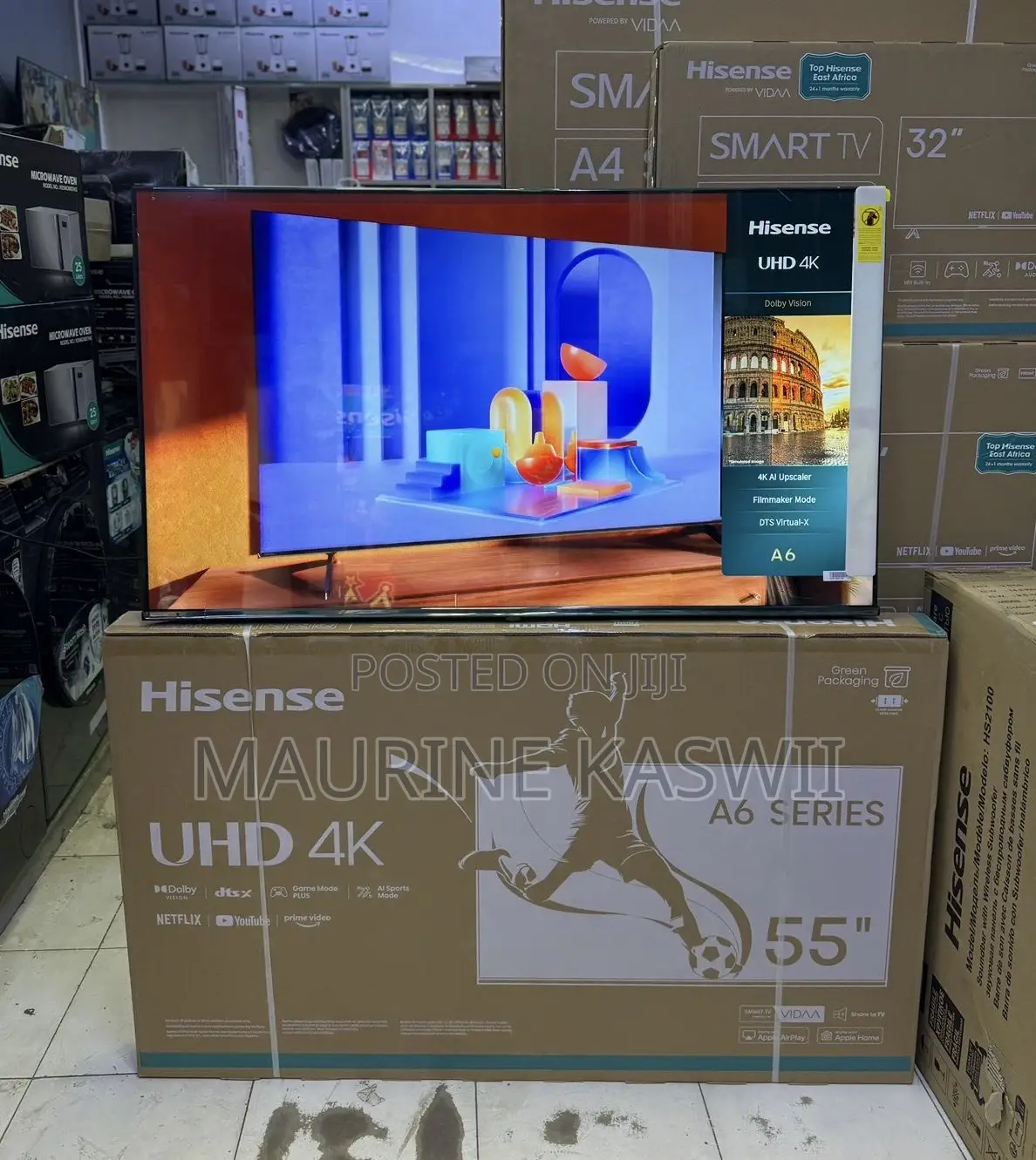 Hisense 55” Inch Uhd 55a6n Frameless (2025) Model (Vida