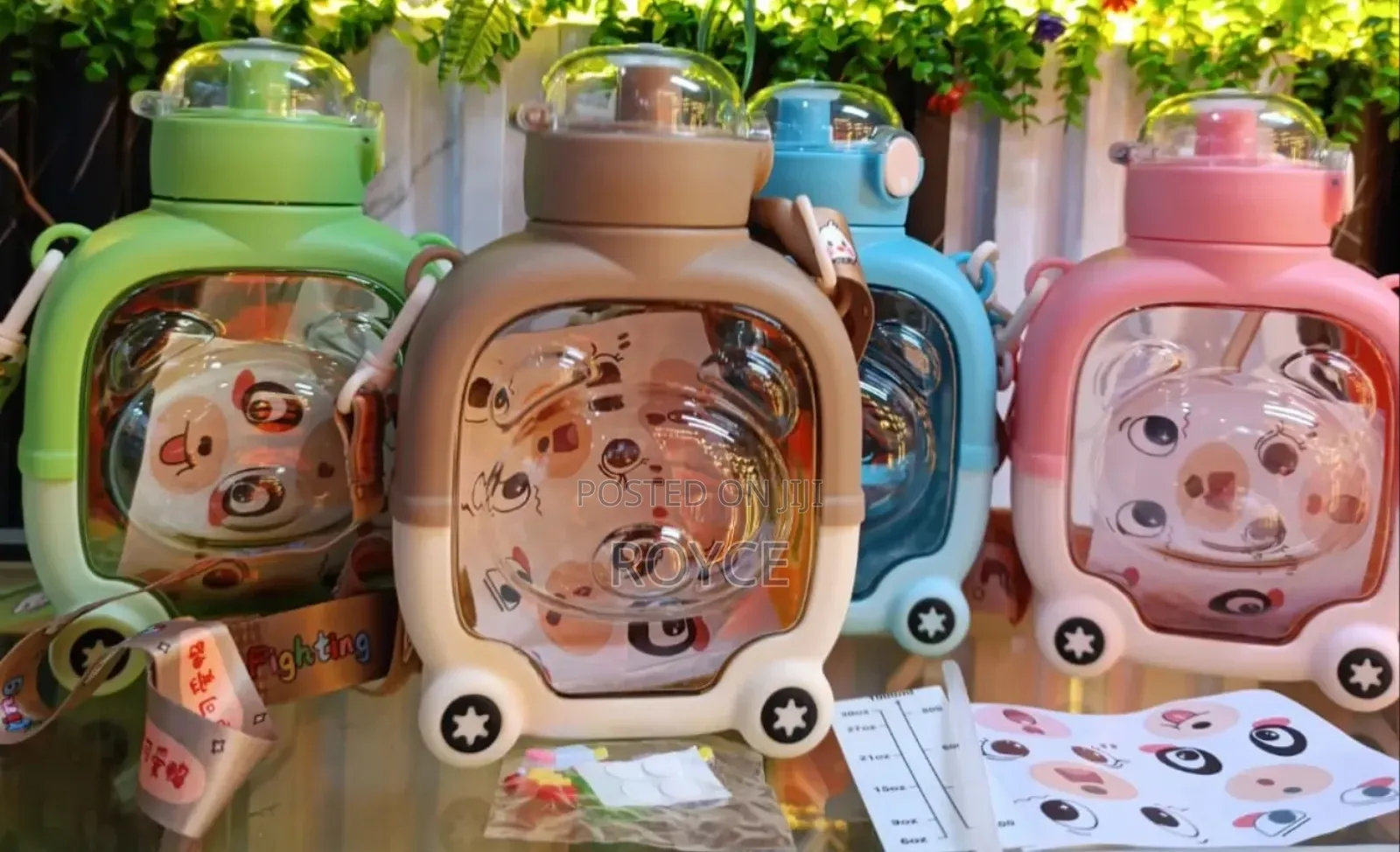 1000ml Teddy Bear Design Water Bottle
