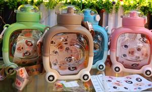 1000ml Teddy Bear Design Water Bottle - thumbnail 2