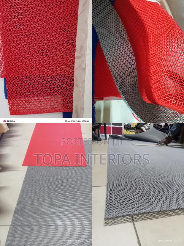 Poolside Porous Water Resistant PVC Antislip Mats for Bathroom, Doors
