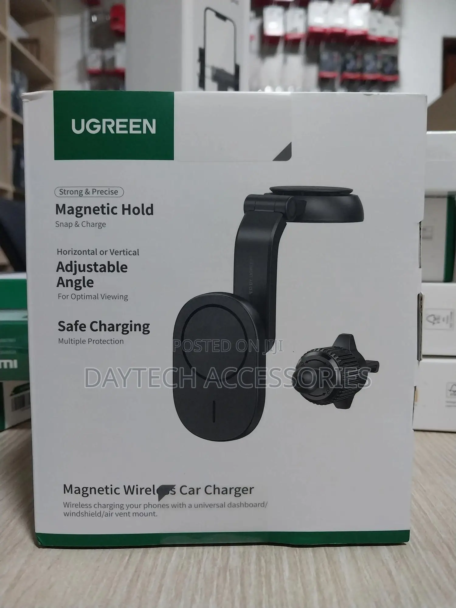 Ugreen Waterfall-Shaped Car Mobile Holder With Suction Cup