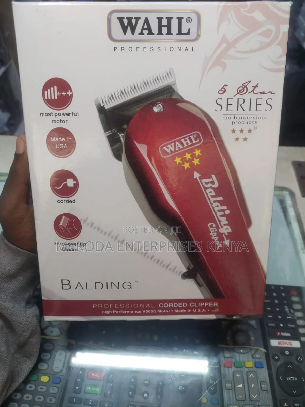 Original Wahl Balding Machine Red