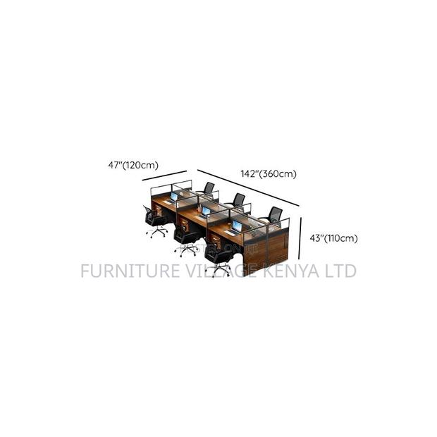 Workstation: 6-Seater Office Workstation Modular Design - thumbnail 4