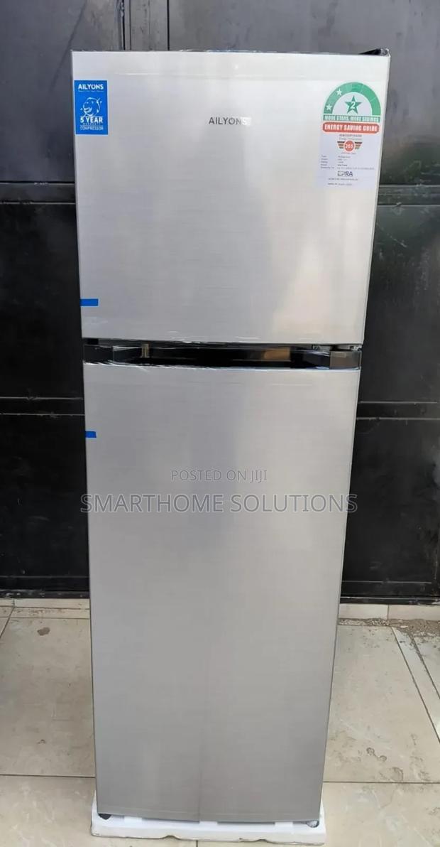 Ailyons 216litres Double Door Large^* at % Refrigerator Silver