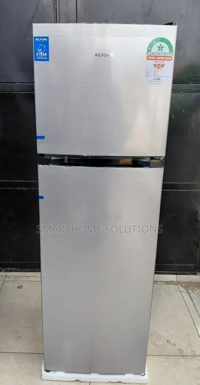 Ailyons 216litres Double Door Large^* at % Refrigerator Silver