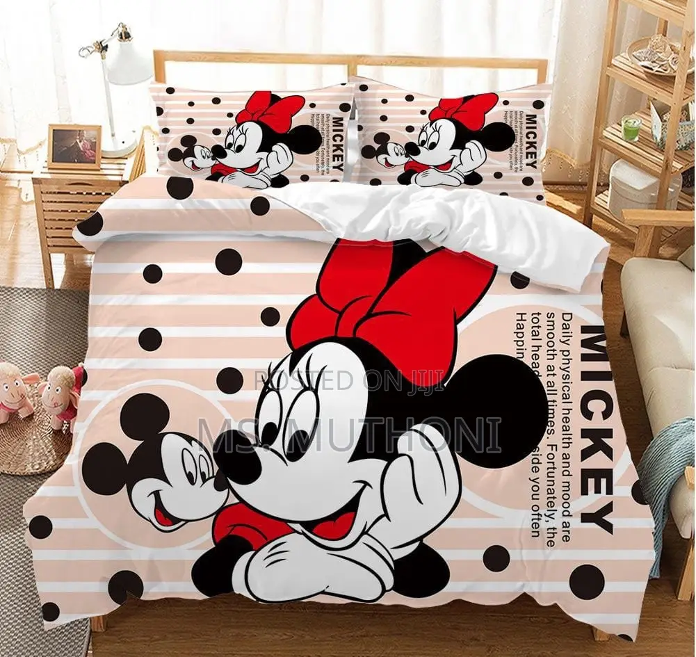 3 in 1 Cartoon Themed Kids Duvet Cover Set.*