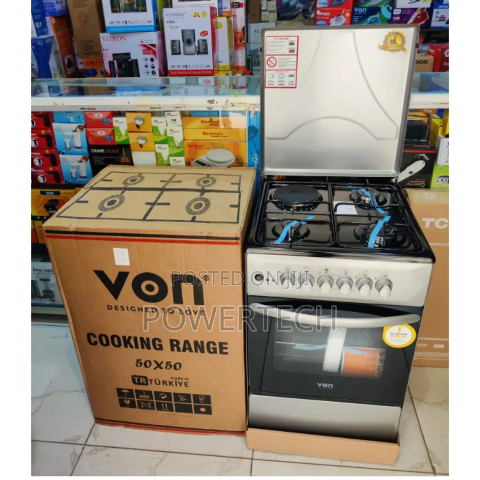 *Von Standing Cooker 3g+1e Electric Oven
