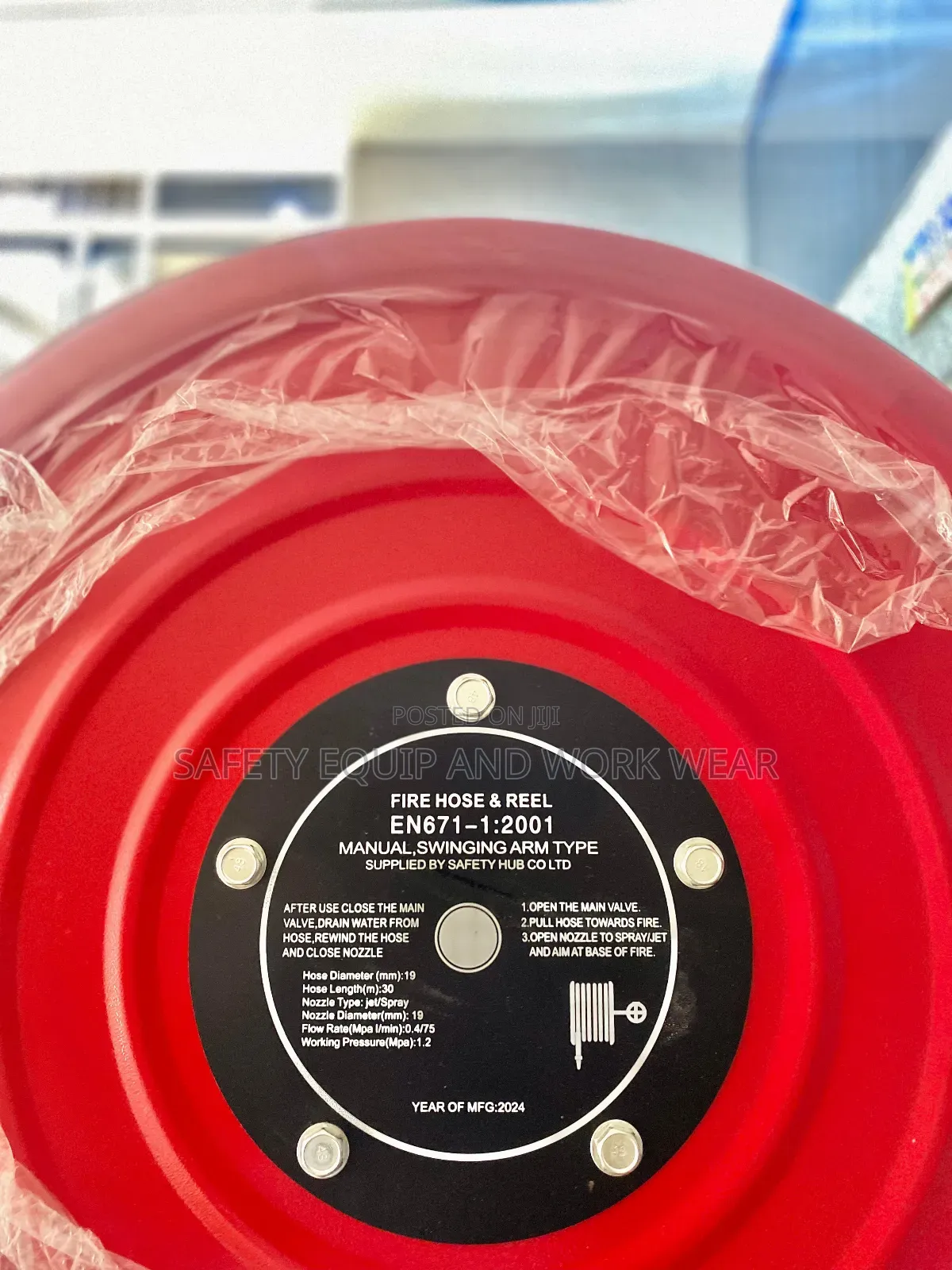 Manual Fire Hose Reel Durable For Compact Areas