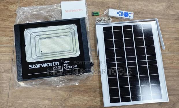 Starworth 300watts Solar Floodlight With Panel/Solar Lights - main view