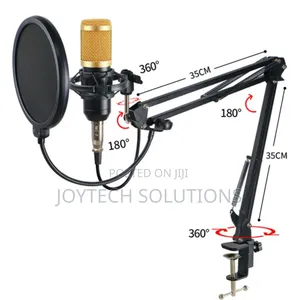 Studio Microphone With a Sound Card V8 Condenser Microphone