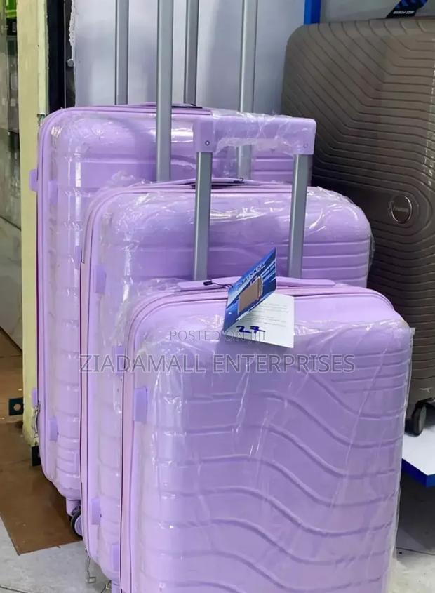 3 in 1 Multicolour Rubber Suitcase - thumbnail 3