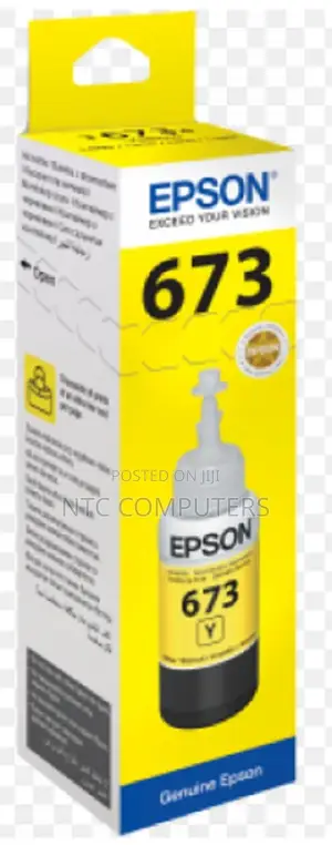 Epson T6734 Ecotank Yellow Ink Bottle 70.0 Ml
