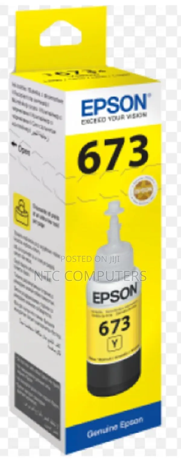 Epson T6734 Ecotank Yellow Ink Bottle 70.0 Ml