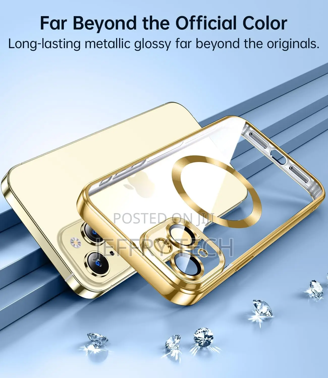 Vonzee Electroplating Transparent Clear for iPhone 15 Plus
