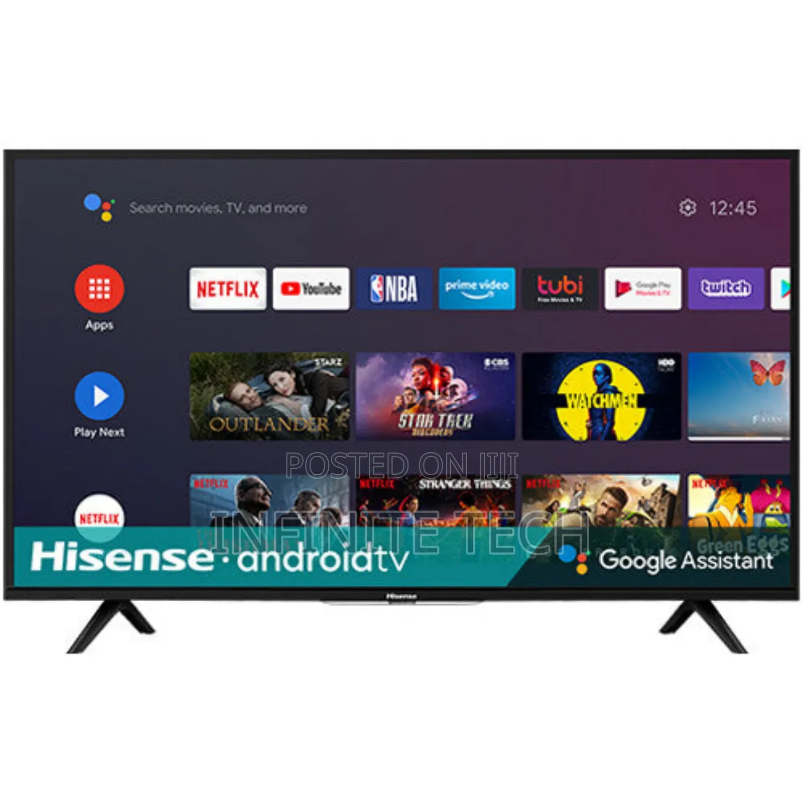 Hisense 43 Inch Smart Frameless Vidaa Os TV (43a4ken)