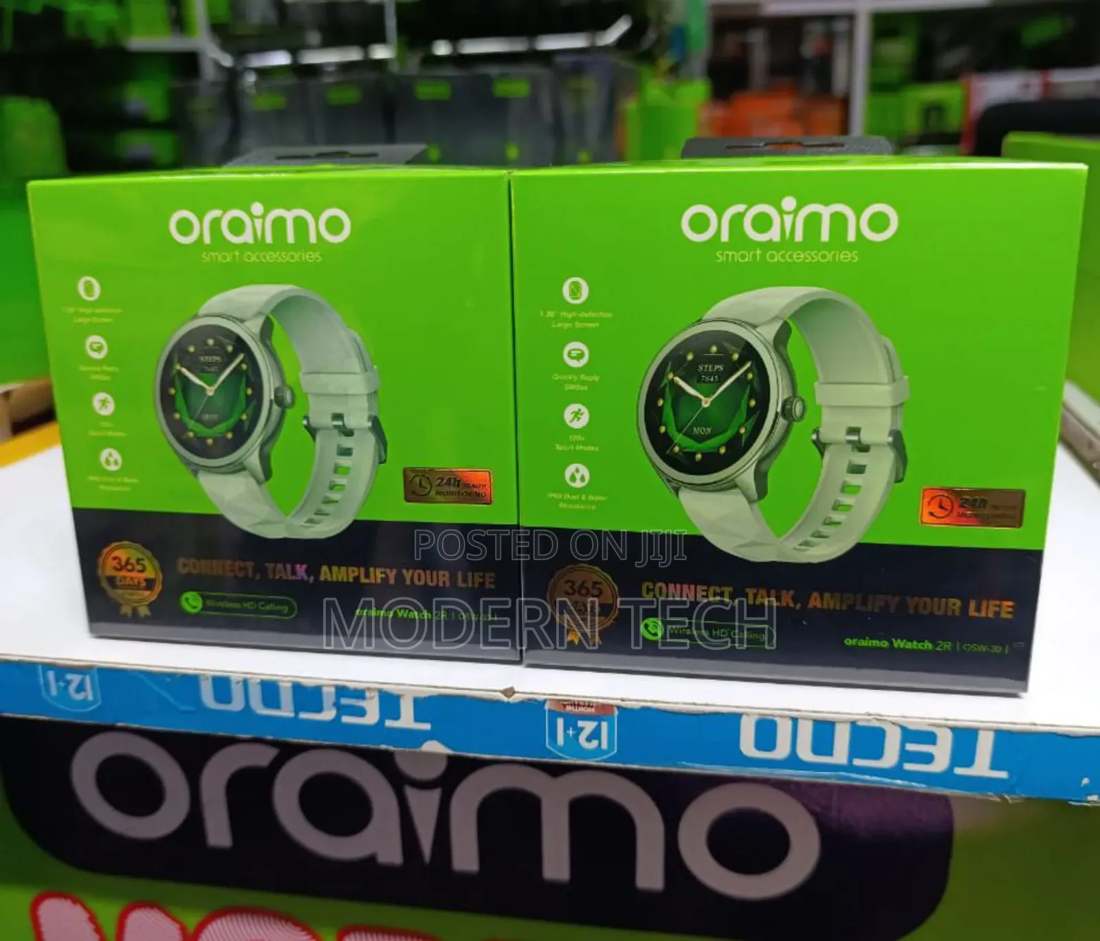 Oraimo Watch 2r Colorful 1.39" Ip68 Smart Watch.,.