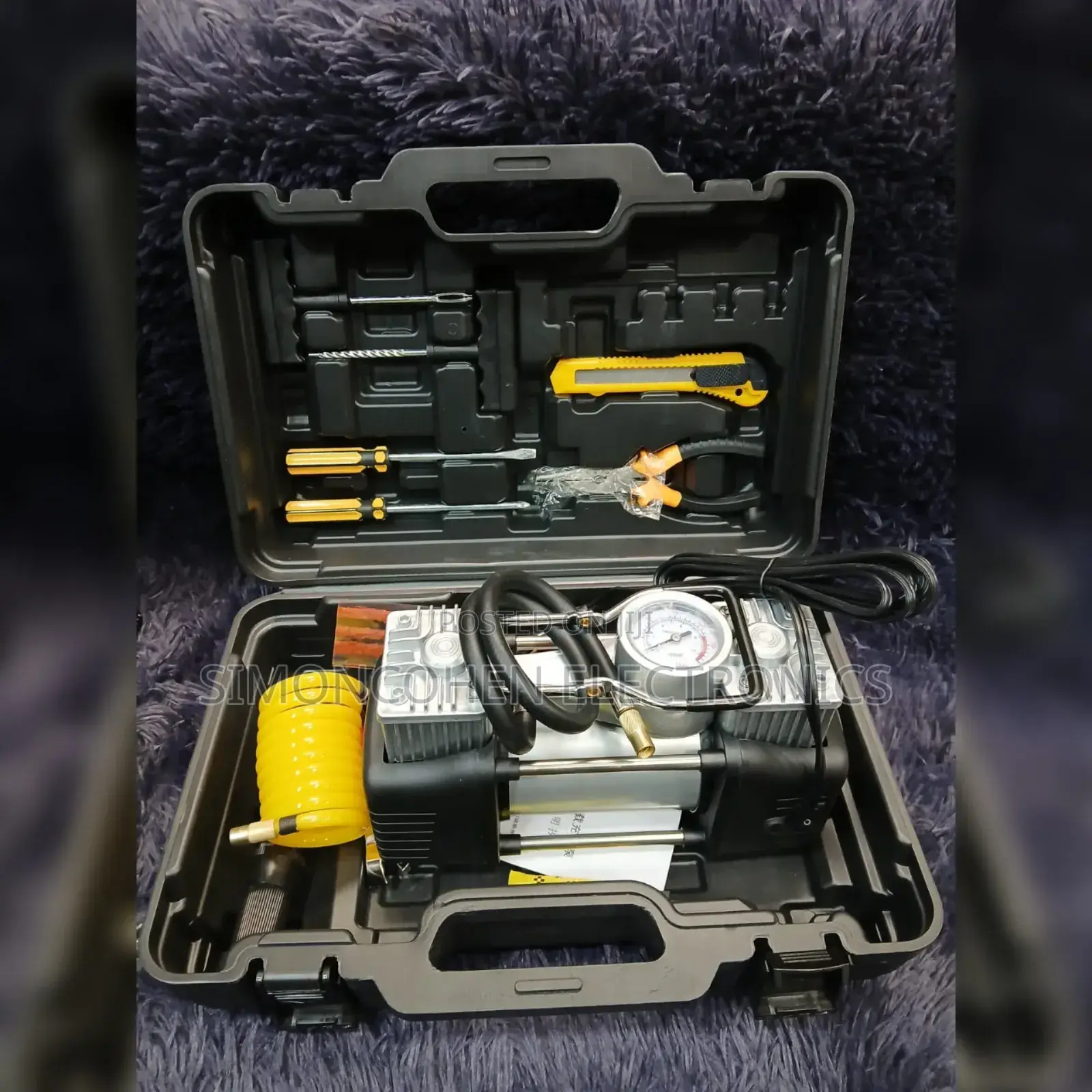 Air Compressor With Tools and Hard Case