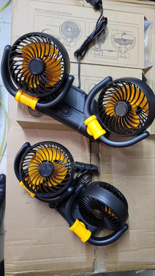 Multi Angle Rotation Double Car Fan
