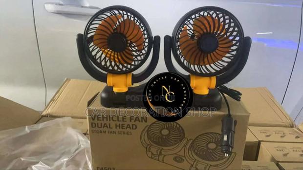 12v Double Head Car Dashboard Mount Fan - main view