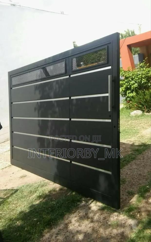 Sliding Gate With Stainless Steel Handle - main view