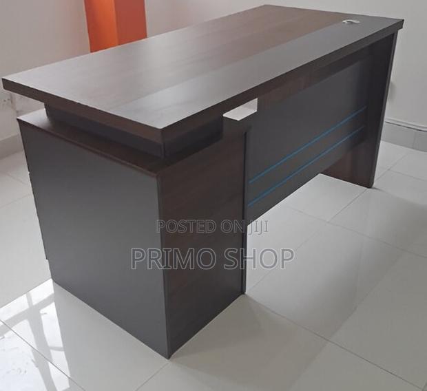 Office Desk; 140cm Refined Workspace Detailing Office Desk - thumbnail 3