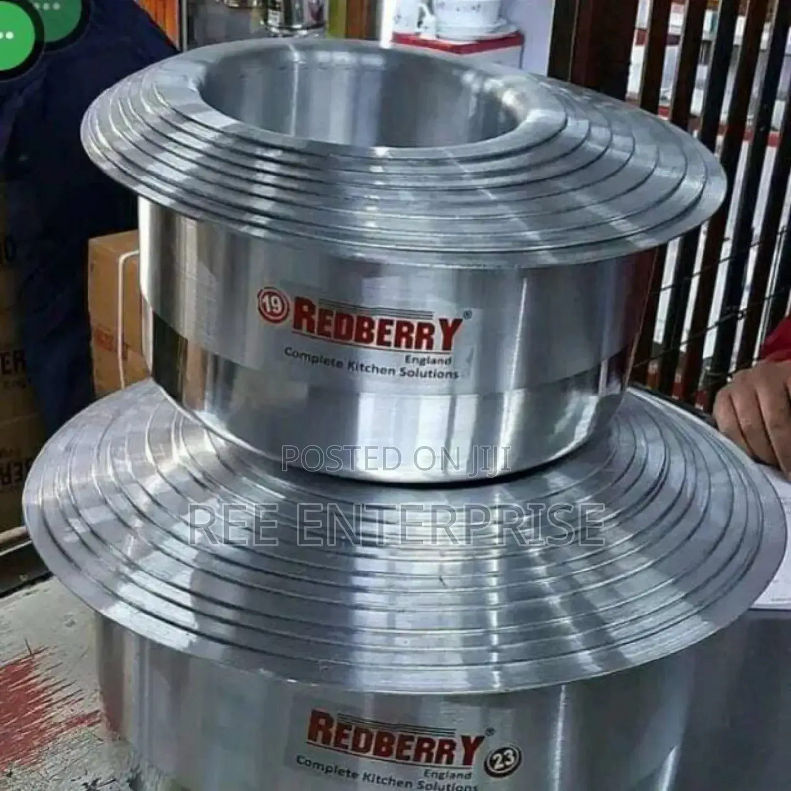 Redberry Aluminium Sufurias 8pc