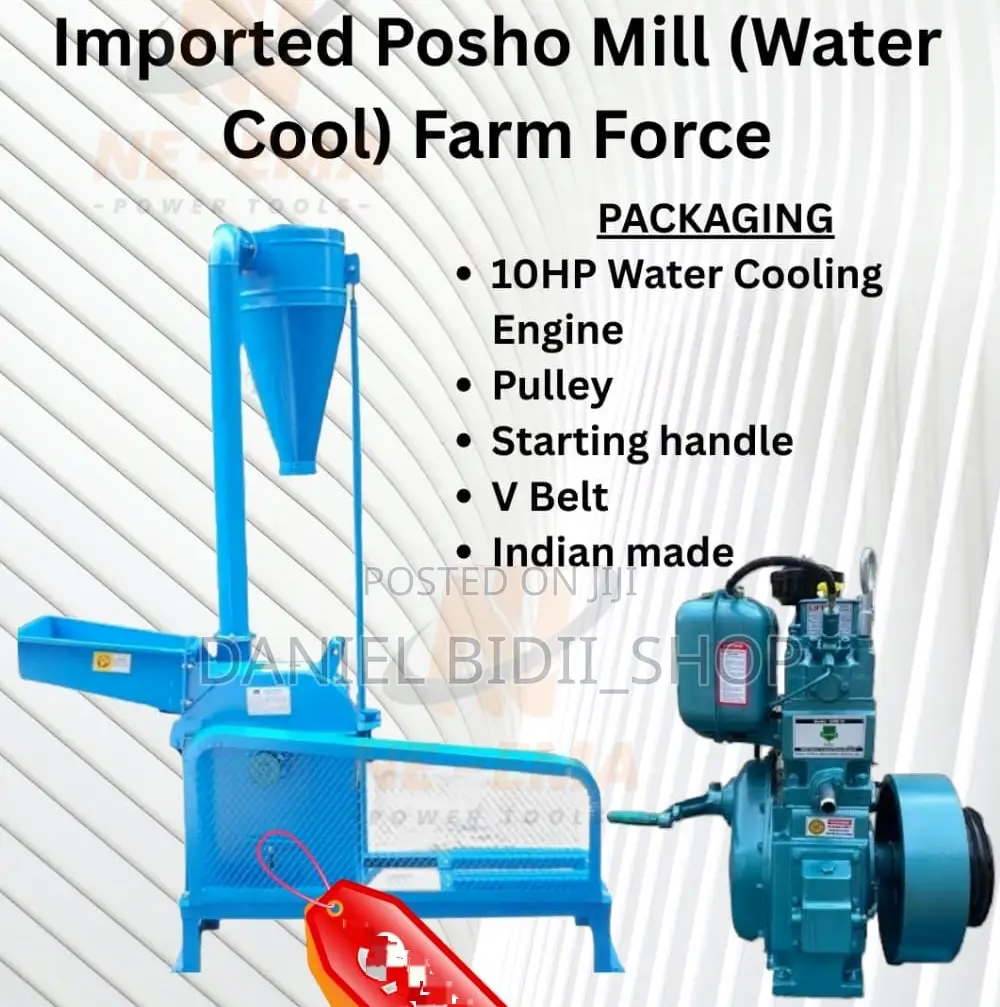 Imported Poshomill With Watercool Farm Force Engine 10hp