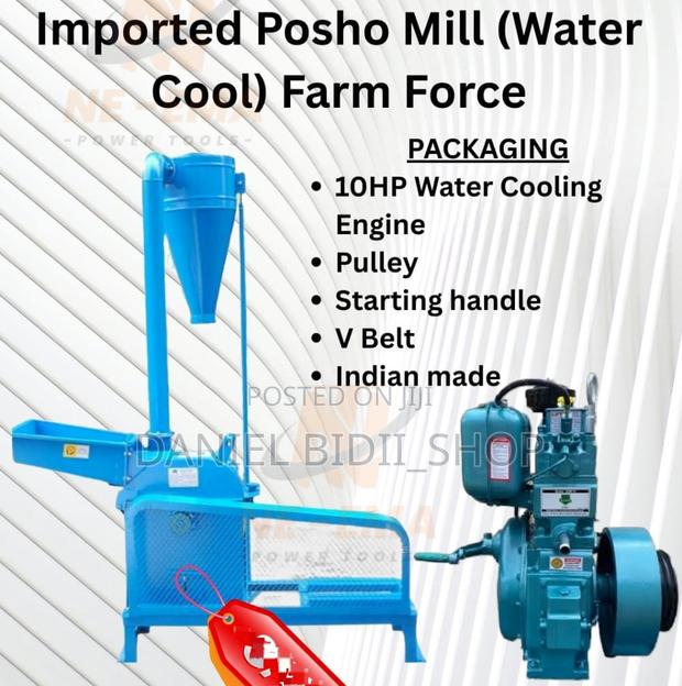 Imported Poshomill With Watercool Farm Force Engine 10hp