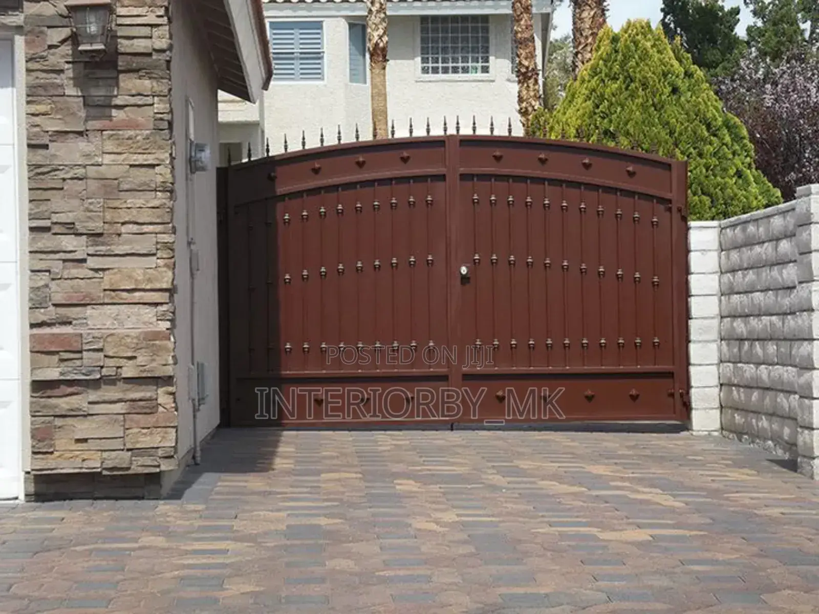 Brown Swing Gate Design