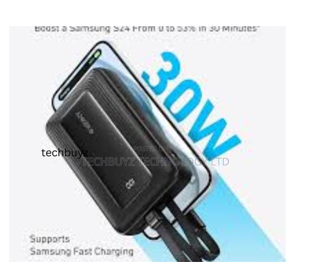 Anker Power Bank(,30w, Built-in Usb-C and Lightning Cable - main view