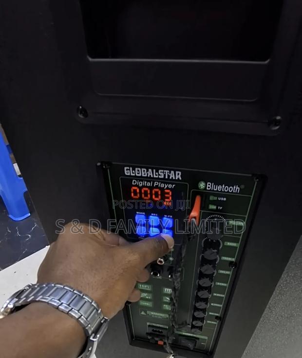 Global Star 15 Inch Rechargeable Speaker - thumbnail 2