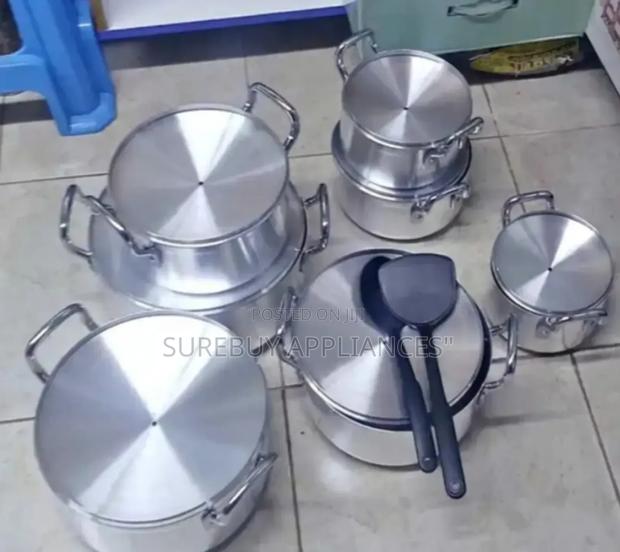 Tornado 14 Pieces Heavy Aluminium Cooking Pot Sufuria Set