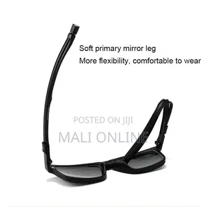 5-in-1 Magnetic Clip-on Sunglasses Tr90 Rectangle Frame