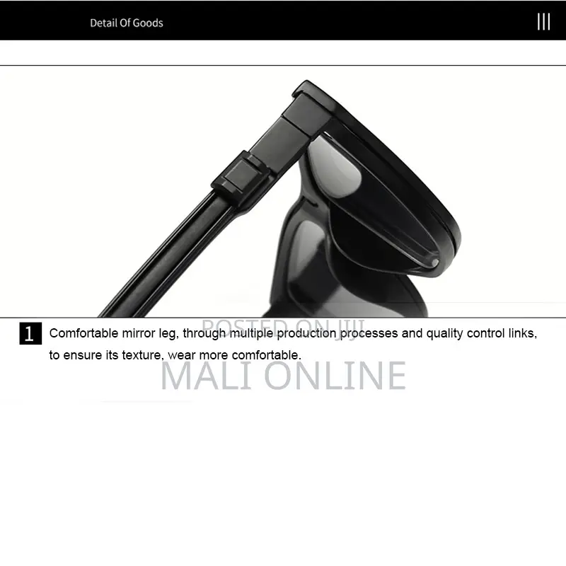 5-in-1 Magnetic Clip-on Sunglasses Tr90 Rectangle Frame