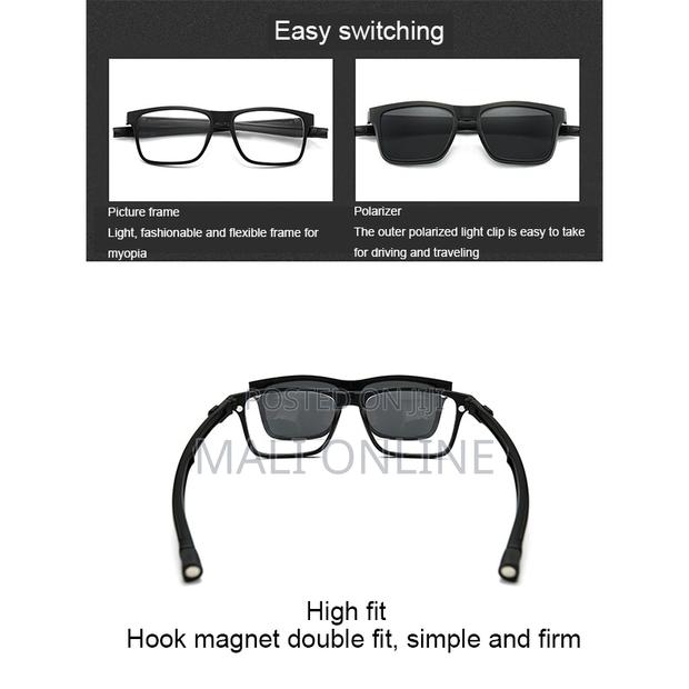 5-in-1 Magnetic Clip-on Sunglasses Tr90 Rectangle Frame - thumbnail 10