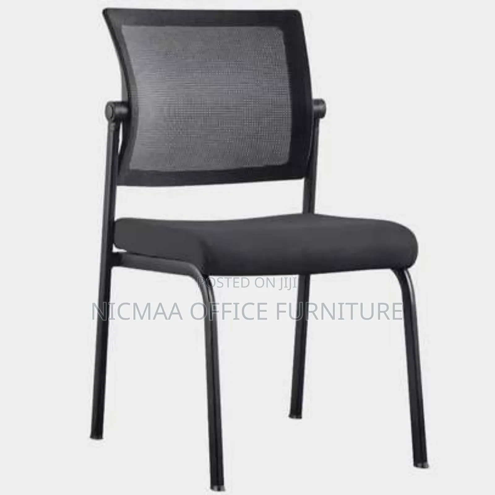 Back Mesh Armless Stackable Visitors Chair