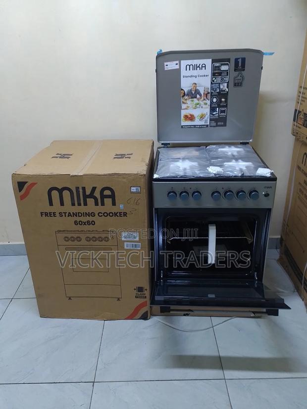 Mika 60*60 3gas+1rapid Hotplate Standing Cooker,1yr Warranty