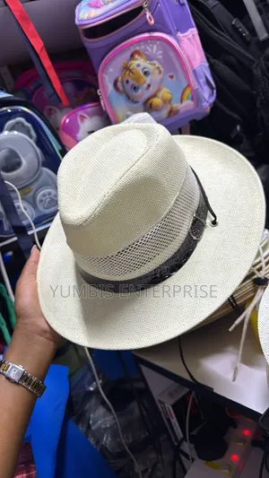 Cream Panama Men's Hats