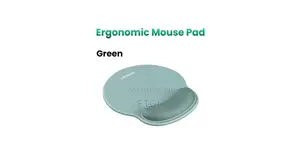 Green Ergonomic Mouse Pad With Wrist Rest Green