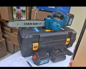 12" 88v Cordless Chainsaw With 2 Batteries and Charger