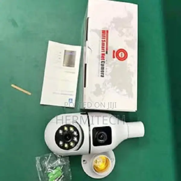 E27 360 Bulb Wifi Dual Lens Camera Bulb Color