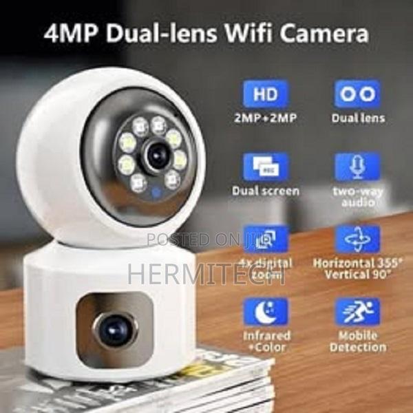 Dual Lens 2*2mp Home Ip Camera 2.4ghz Wifi Camera - main view