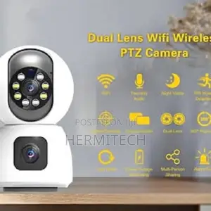 Dual Lens 2*2mp Home Ip Camera 2.4ghz Wifi Camera