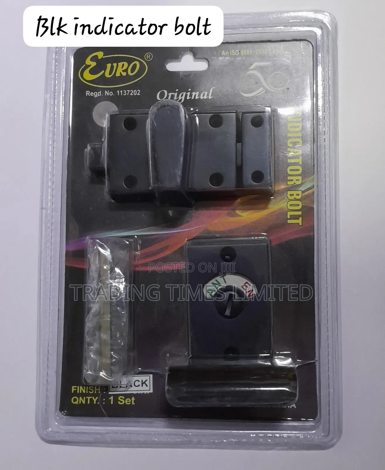 Indicator Bolt Black